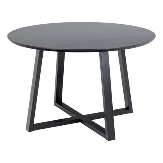 Malang Wooden Dining Table Round In Black_1