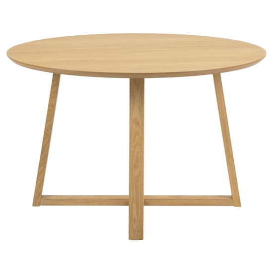 Malang Wooden Dining Table Round In Oak_2