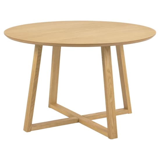 Malang Wooden Dining Table Round In Oak_1