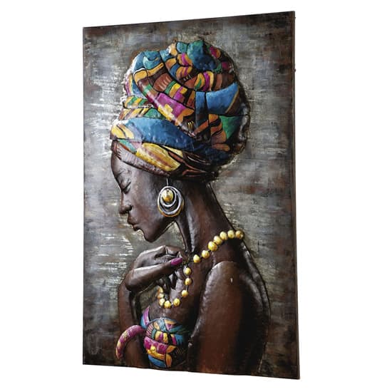 Maleika Picture Metal Wall Art In Multicolor And Brown_2