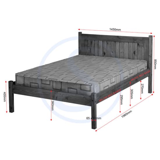 Malia Wooden Double Bed In Distressed Waxed Pine_5