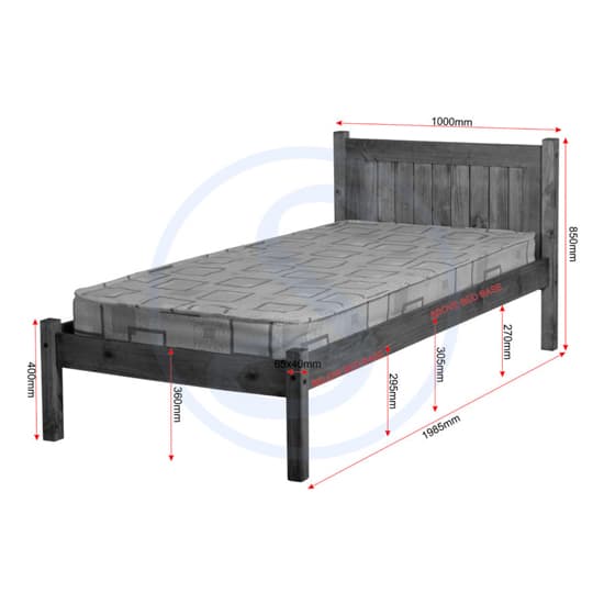 Malia Wooden Single Bed In Distressed Waxed Pine_8