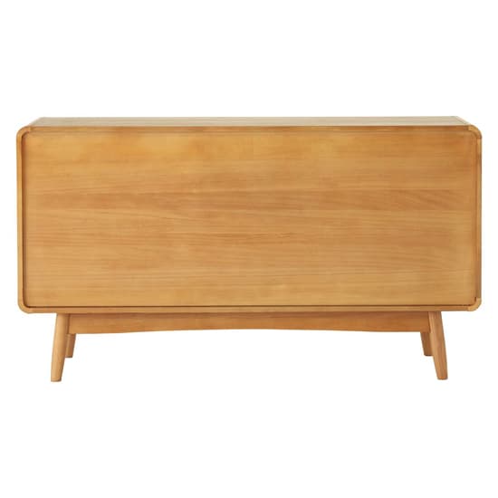 Maloga Wooden Sideboard With 2 Doors 3 Drawers In White And Oak_5