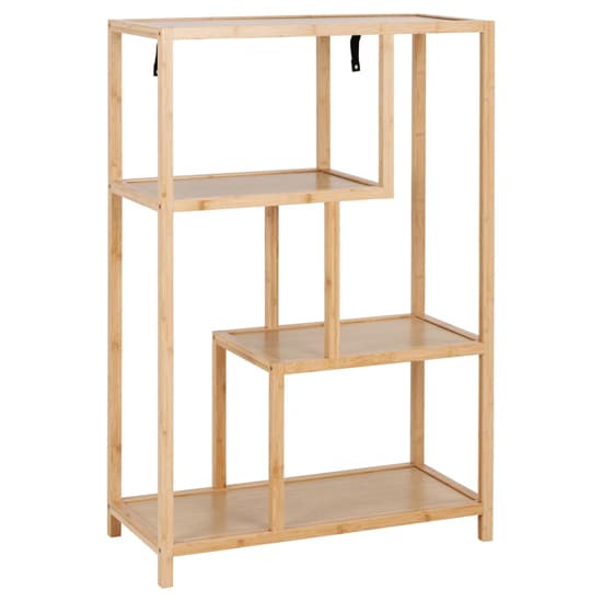Manacor Bamboo Bookcase With 3 Shelves In Natural_1
