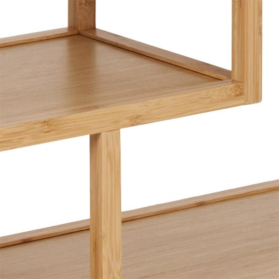 Manacor Bamboo Bookcase With 4 Shelves In Natural_4