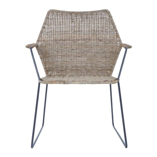 Hunor Natural Rattan Angled Design Chair      _1