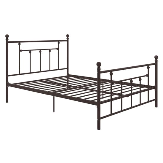 Manalo Metal Double Bed In White_4