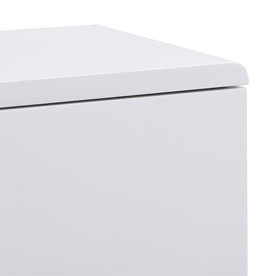 Manhattan High Gloss Chest Of 5 Drawers In White_7