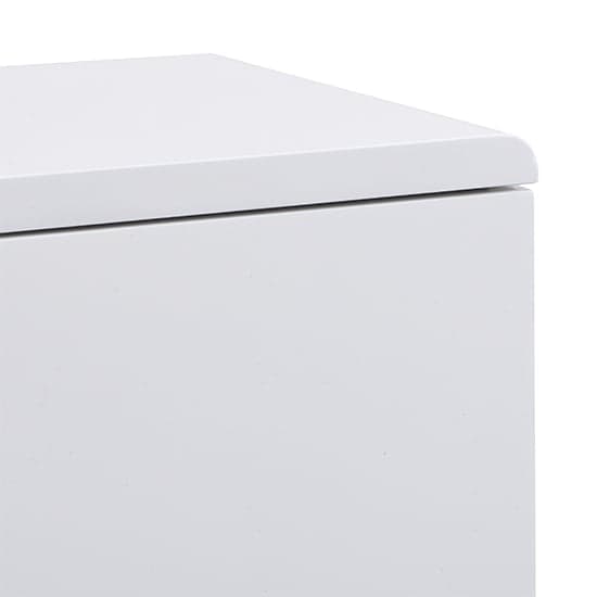 Manhattan Wide High Gloss Chest Of 6 Drawers In White_7