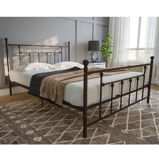 Manalo Metal King Size Bed In Bronze_1