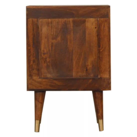 Manila Wooden Bedside Cabinet In Chestnut Gold With 2 Drawers_5