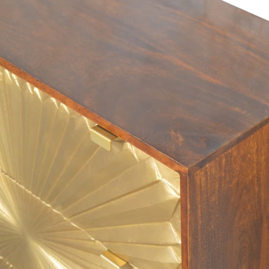 Manila Wooden Chest Of 3 Drawers In Chestnut And Gold_3