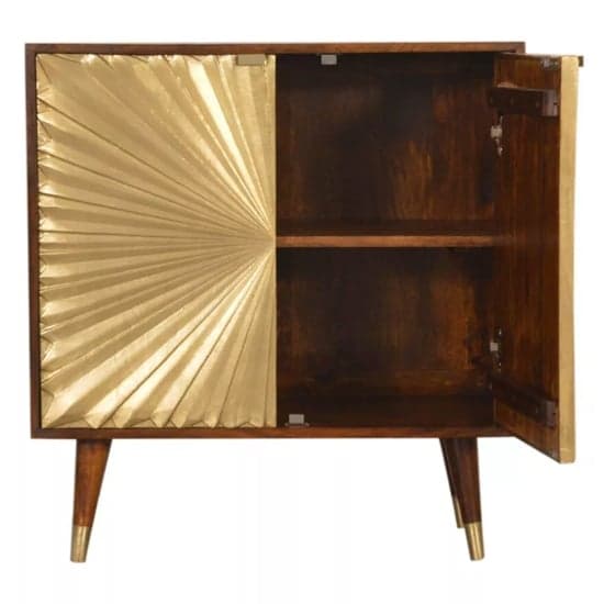 Manila Wooden Storage Cabinet In Chestnut And Gold_4