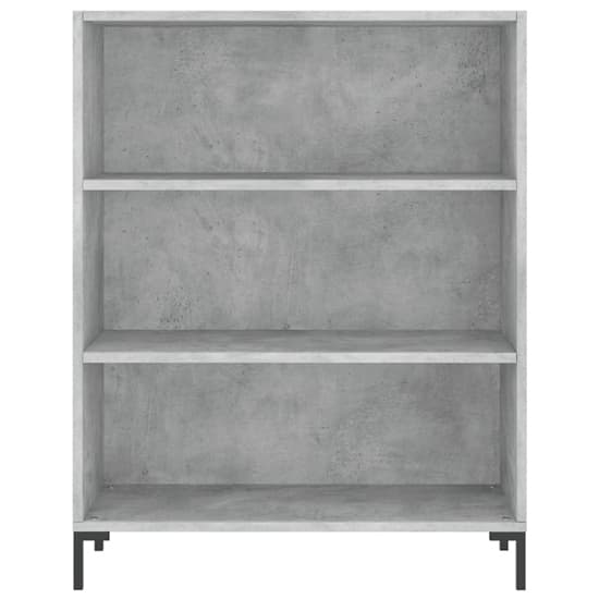 Manric Wooden Bookcase With 2 Shelves In Concrete Effect_3