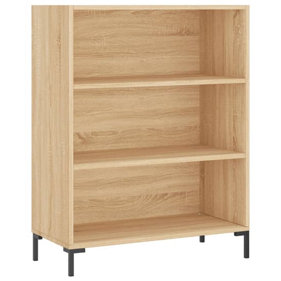 Manric Wooden Bookcase With 2 Shelves In Sonoma Oak_2