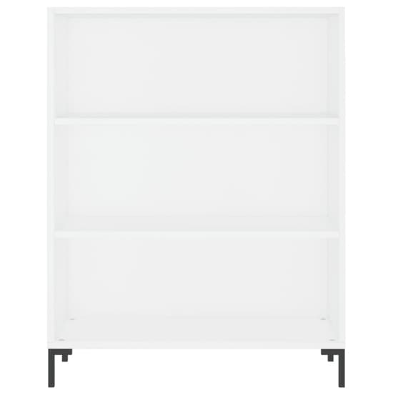 Manric Wooden Bookcase With 2 Shelves In White_3