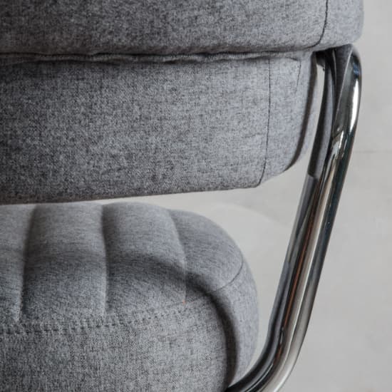 Mantra Swivel Fabric Home And Office Chair In Charcoal_6