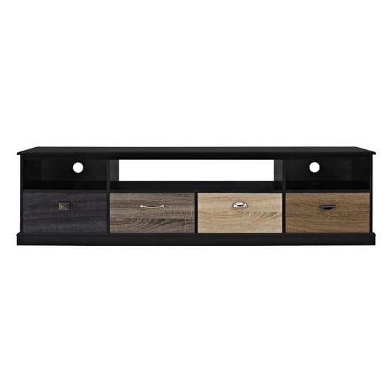 Maraca Wooden TV Stand Large In Black_4
