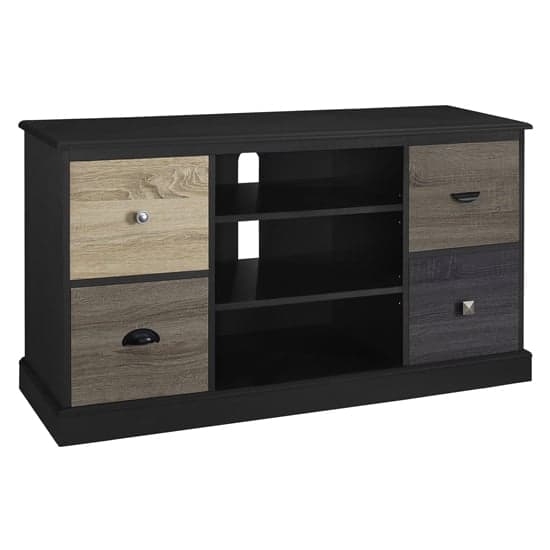 Maraca Wooden TV Stand Small In Black_3