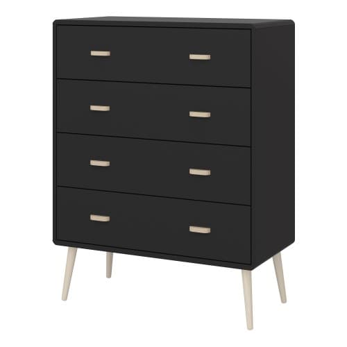 Marc Wooden Chest Of 4 Drawers In Black_3