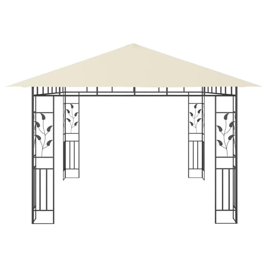 Marcel 4m x 3m Gazebo In Cream With Net And LED Lights_6