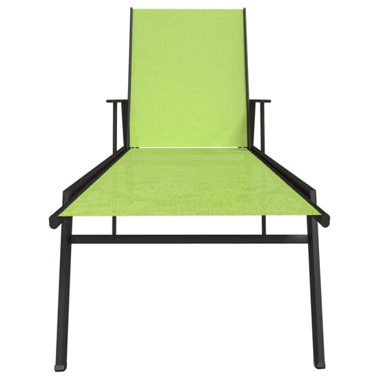 Marcel Steel Sun Lounger With Textilene Fabric Seat In Green_3