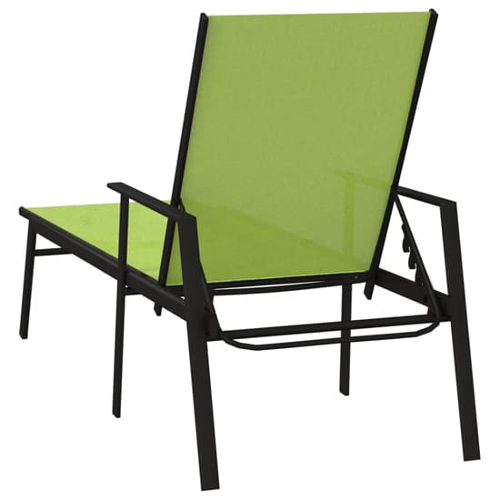 Marcel Steel Sun Lounger With Textilene Fabric Seat In Green_5