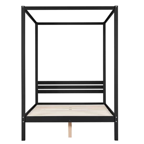 Marcia Wooden Four Poster Double Bed In Black_5