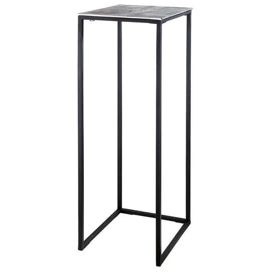 Marion Metal Set Of 2 Side Tables Quadro In Silver And Black_3