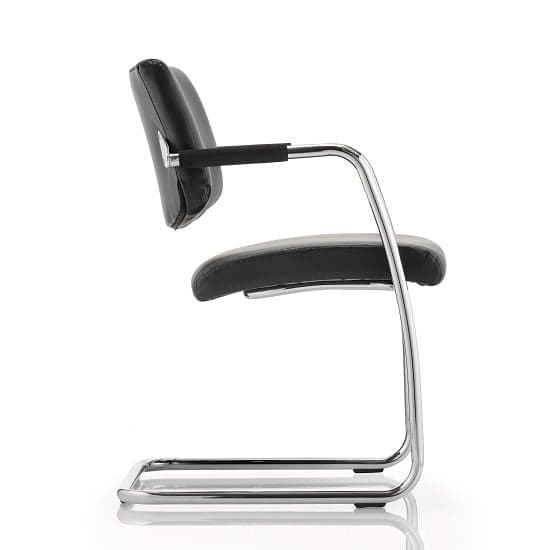 Marisa Office Chair In Black With Cantilever Frame_2