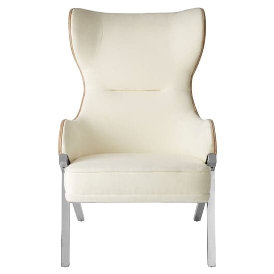 Markeb Upholstered Fabric Bedroom Chair In White_2