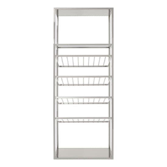 Markeb Stainless Steel Bar Shelving Unit In Silver_4