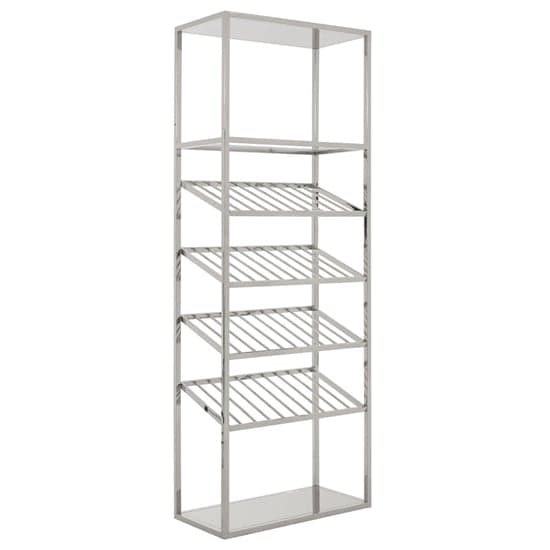 Markeb Stainless Steel Bar Shelving Unit In Silver_1