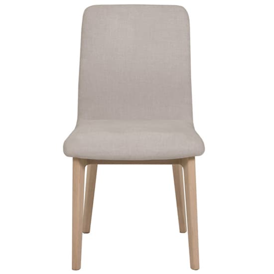 Marlon Fabric Dining Chair With Oak Legs In Natural Furniture in Fashion