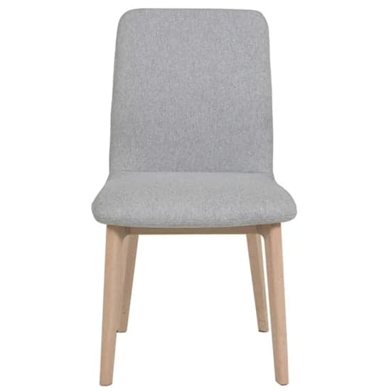 Marlon Light Grey Fabric Dining Chairs With Oak Legs In Pair_2