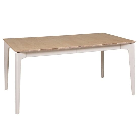 Marlon Wooden Extending Dining Table In Oak And Taupe_1