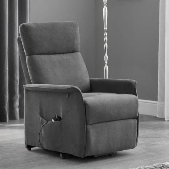 Hanae Rise and Recline Chair In Charcoal Grey Velvet_1
