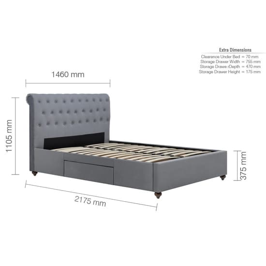 Marlowe Fabric Storage Double Bed In Grey_7