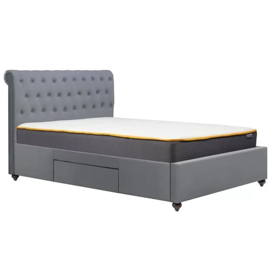 Marlowe Fabric Storage King Size Bed In Grey_3