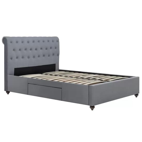 Marlowe Fabric Storage King Size Bed In Grey_4