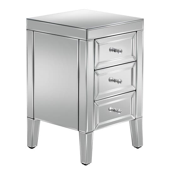 Marnie Mirrored Bedside Cabinet With 3 Drawers_2