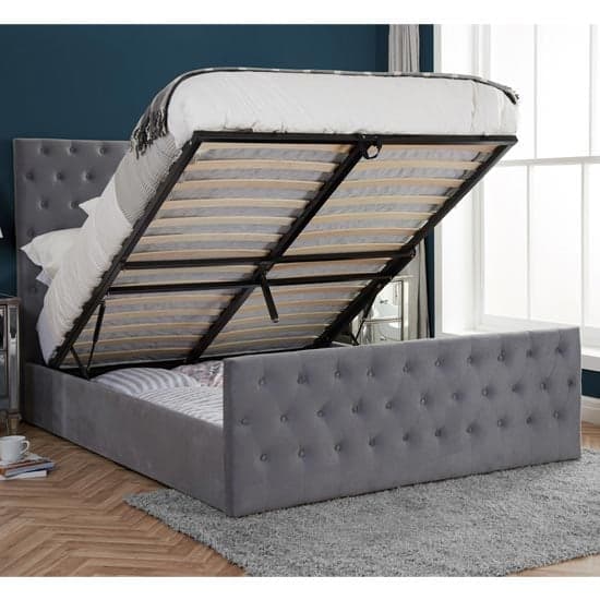 Marquise Ottoman Fabric Double Bed In Grey_2