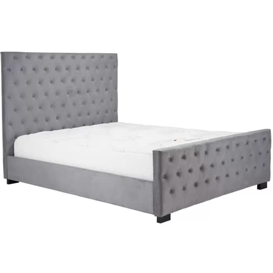 Marquise Fabric Super King Bed In Grey_2