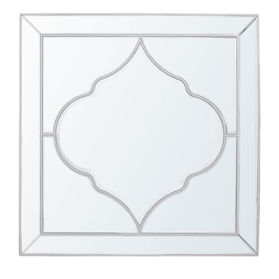 Marrakech Wall Mirror Square In Silver Wooden Frame_2