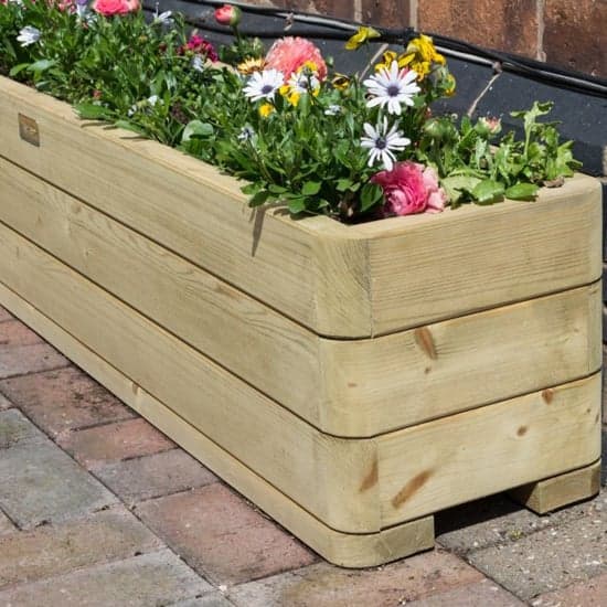 Marsden Wooden Patio Planter In Natural Timer_7