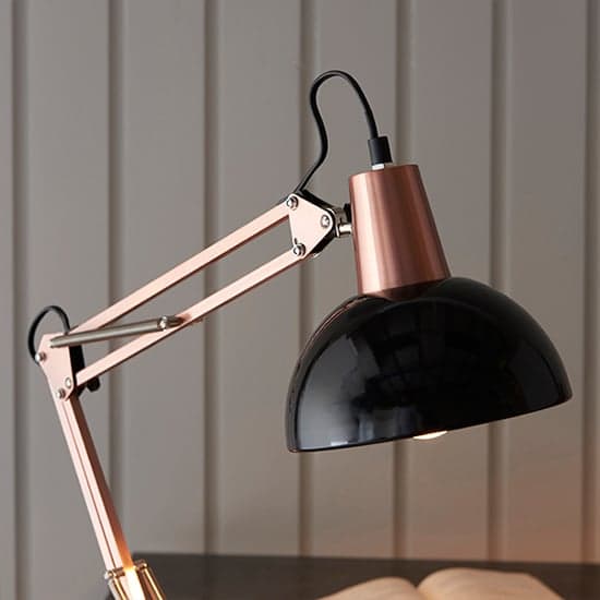 Marshall Task Table Lamp In Bronze And Gloss Black_4