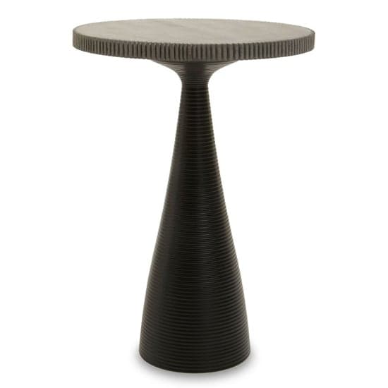 Martina Black Stone Side Table With Metal Base_1