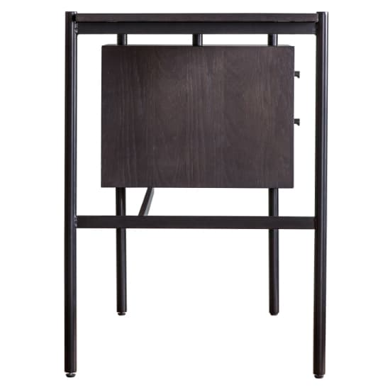 Marvale Wooden Laptop Desk With 2 Drawers In Black And Natural_5