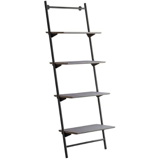 Marvale Wooden Open Shelving Unit With Metal Frame In Natural_2