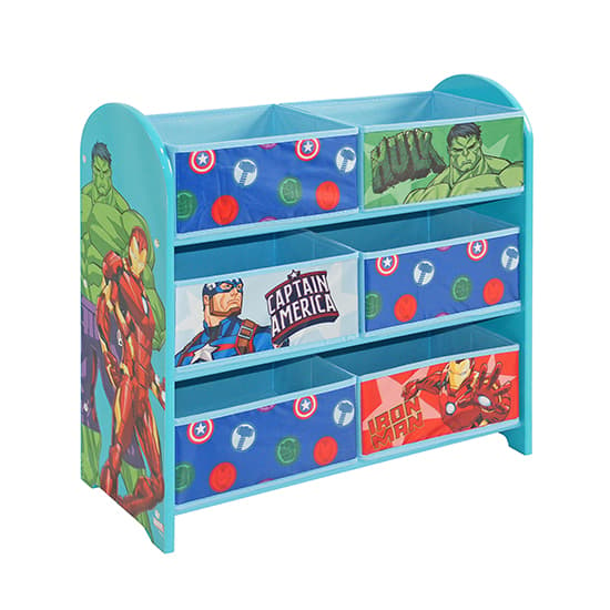 Marvel Avengers Wooden Childrens Storage Cabinet In Blue_3